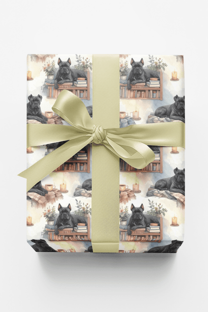 Relaxed Reading Buddy (Cane Corso) Wrapping Paper - London Penny Gift Wrap