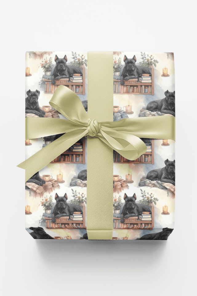 Relaxed Reading Buddy (Cane Corso) Wrapping Paper - London Penny Gift Wrap