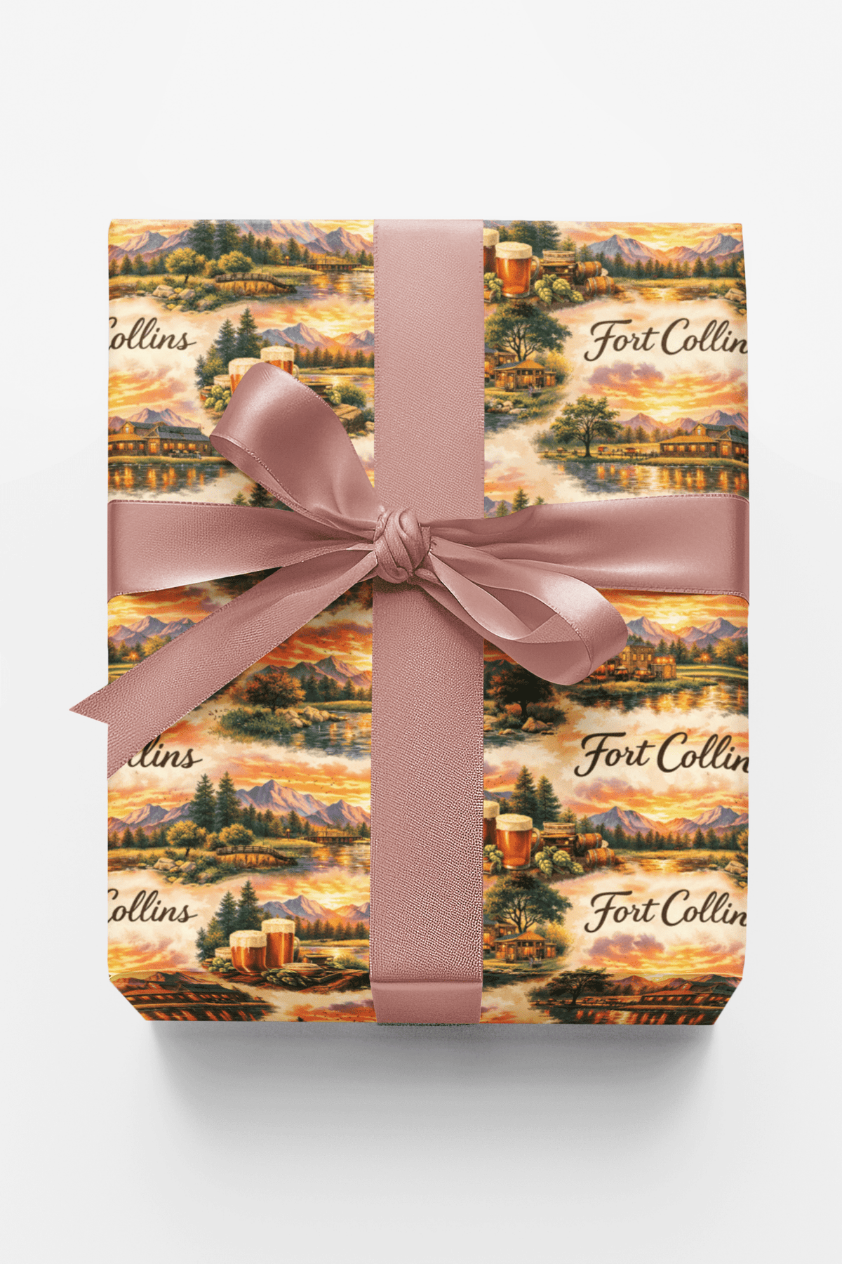 Fort Collins Foothill Glow - London Penny Gift Wrap