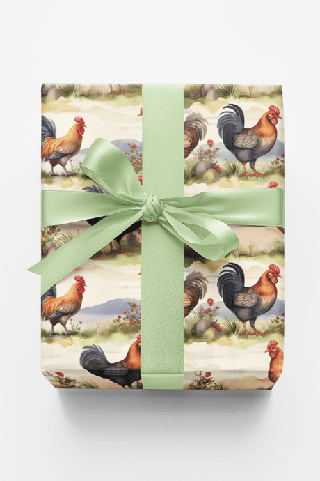 Cluck & Charm - London Penny Gift Wrap