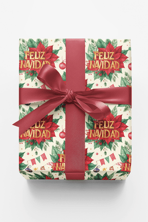 LIMITED TIME | Feliz Navidad Fiesta Deluxe Wrapping Paper - London Penny Gift Wrap