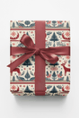 Folk Antlers - London Penny Gift Wrap