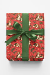 Beagles & Christmas Presents Wrapping Paper - London Penny Gift Wrap