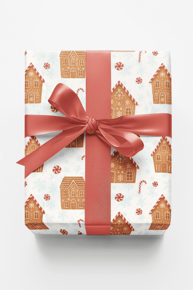 Candy Cane Village - London Penny Gift Wrap