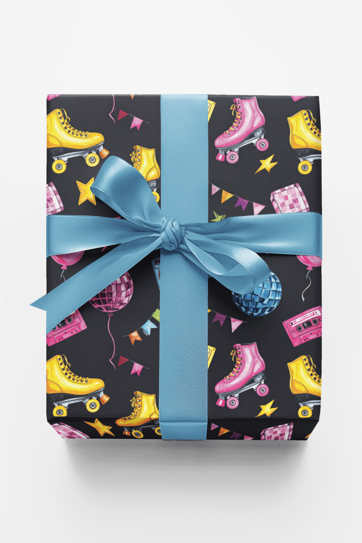 Saturday Night Skate Wrapping Paper - London Penny Gift Wrap