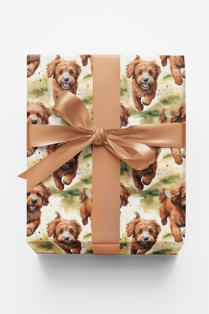 Sunlit Cavapoo Fields