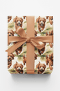 Sunlit Cavapoo Fields - London Penny Gift Wrap