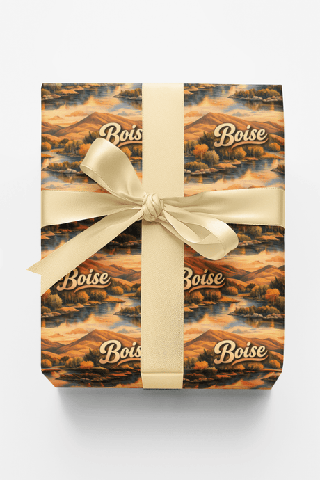 Boise Foothills Gold - London Penny Gift Wrap