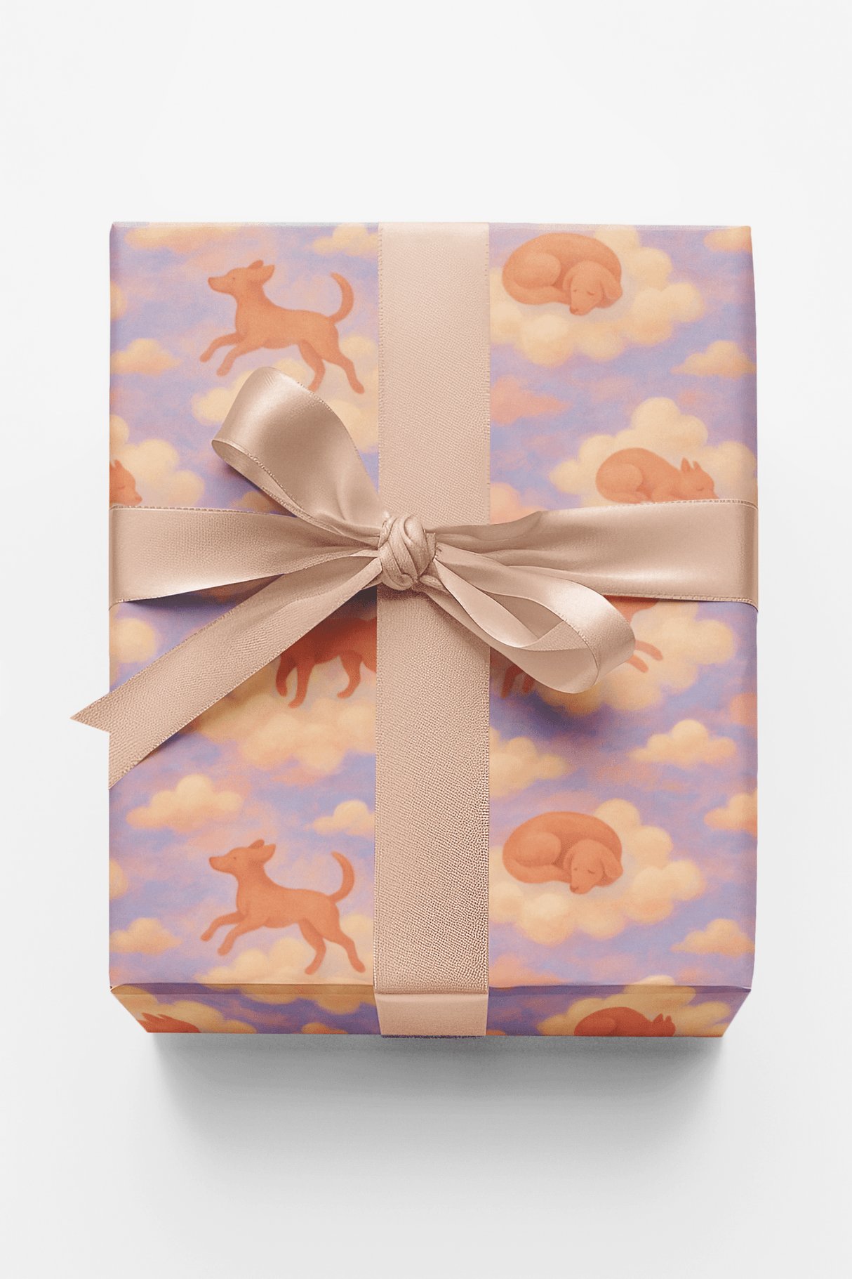 Dog & Daydream Clouds - London Penny Gift Wrap