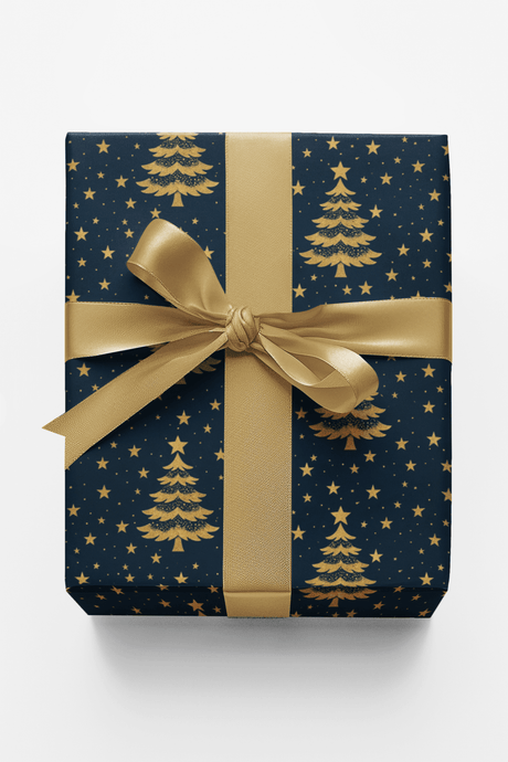 Gold Spruce Forest - London Penny Gift Wrap