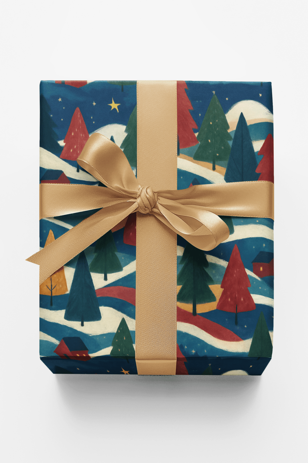 Abstract Winter Landscape - London Penny Gift Wrap