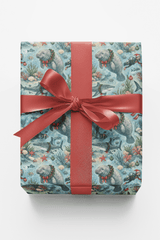 Manatee Christmas Wishes Wrapping Paper - London Penny Gift Wrap