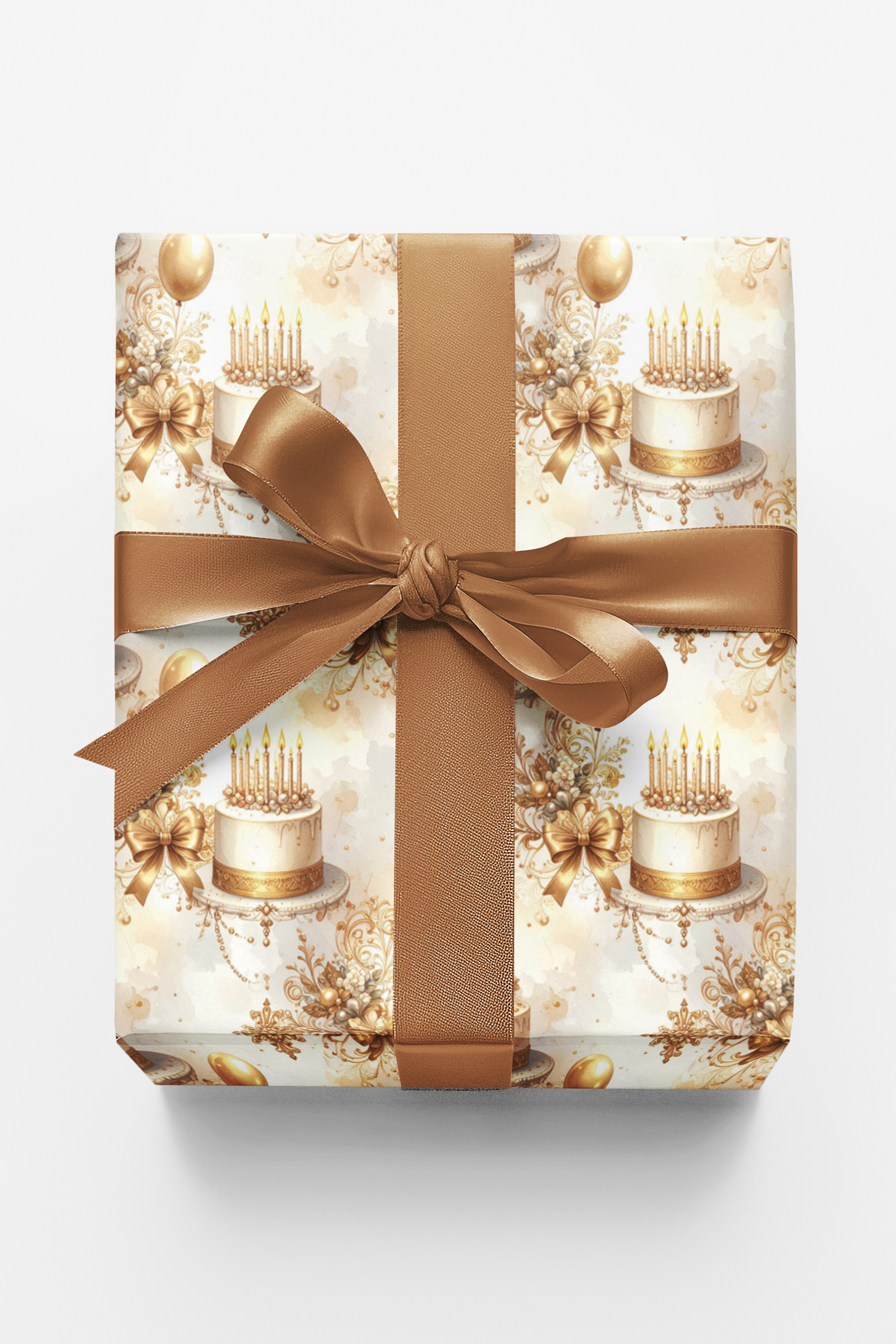 Birthday Baroque Lace Wrapping Paper