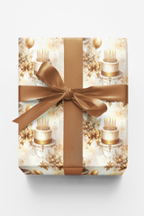 Birthday Baroque Lace Wrapping Paper