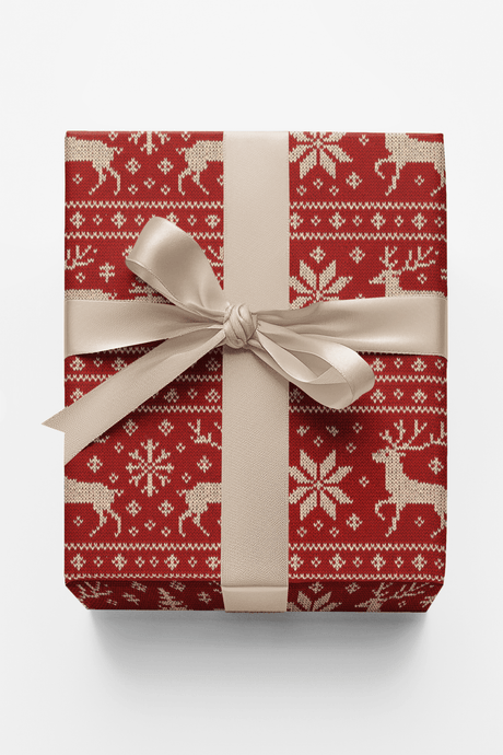 Nordic Reindeer Knit - London Penny Gift Wrap