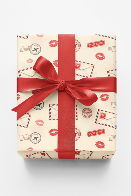 Postmarked Kisses - London Penny Gift Wrap