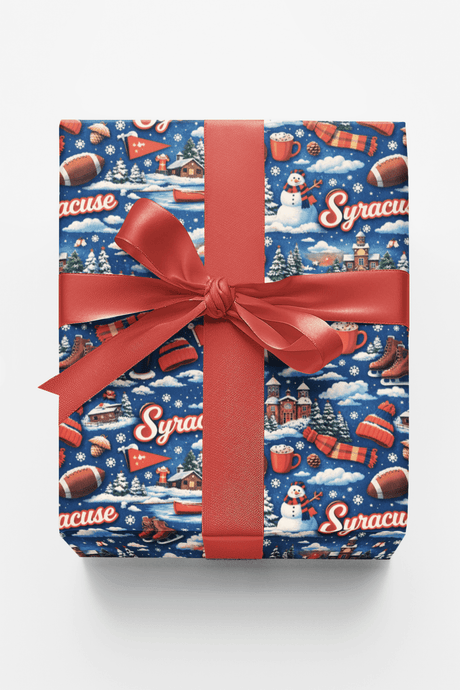 Syracuse Lake Snowfall - London Penny Gift Wrap