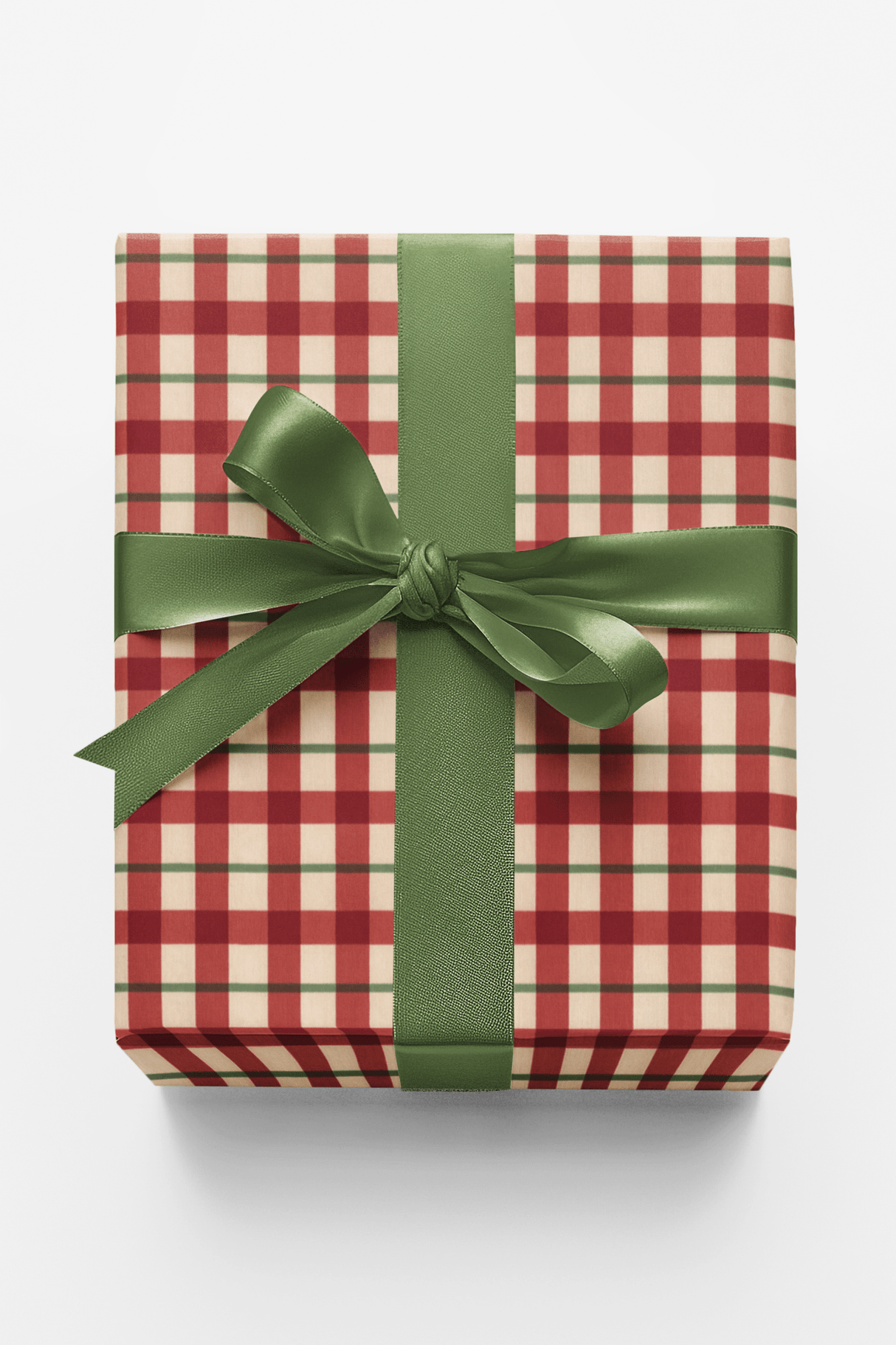 Holiday Gingham - London Penny Gift Wrap