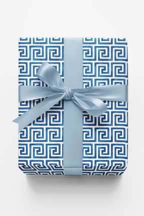 Greek Key - London Penny Gift Wrap