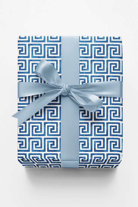 Greek Key - London Penny Gift Wrap