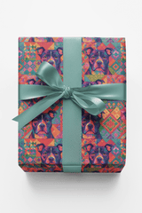 Pitbull Patchwork - London Penny Gift Wrap