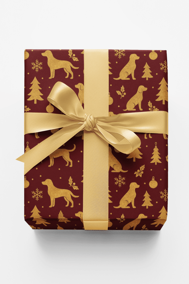Crimson Canine - London Penny Gift Wrap