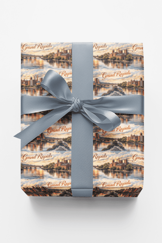 Grand Rapids Craft & River - London Penny Gift Wrap
