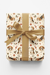 Merry Beagle Playtime Wrapping Paper - London Penny Gift Wrap