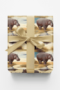 Safari Stroll: Hippopotamus - London Penny Gift Wrap
