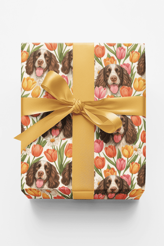 Spring Spaniel - London Penny Gift Wrap