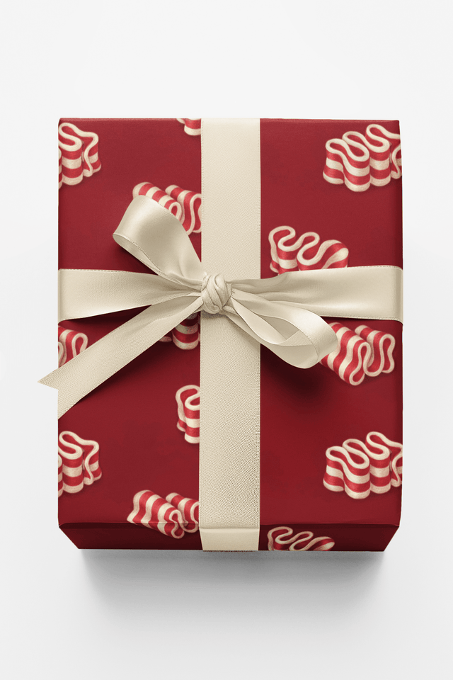 Peppermint Ribbon Candy - London Penny Gift Wrap