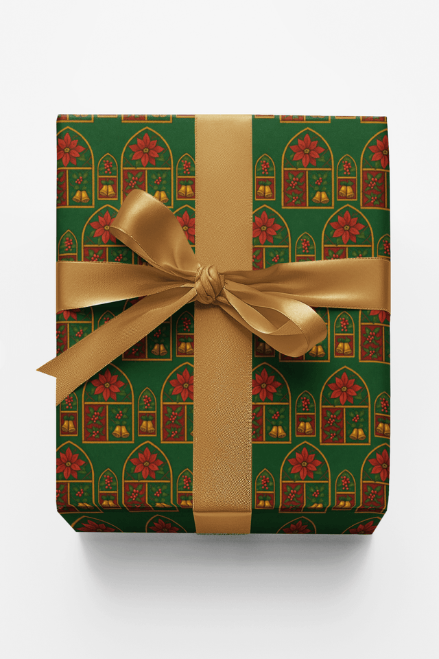 Christmas Cathedral Windows - London Penny Gift Wrap