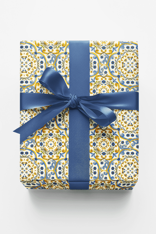 Azure Mosaic - London Penny Gift Wrap