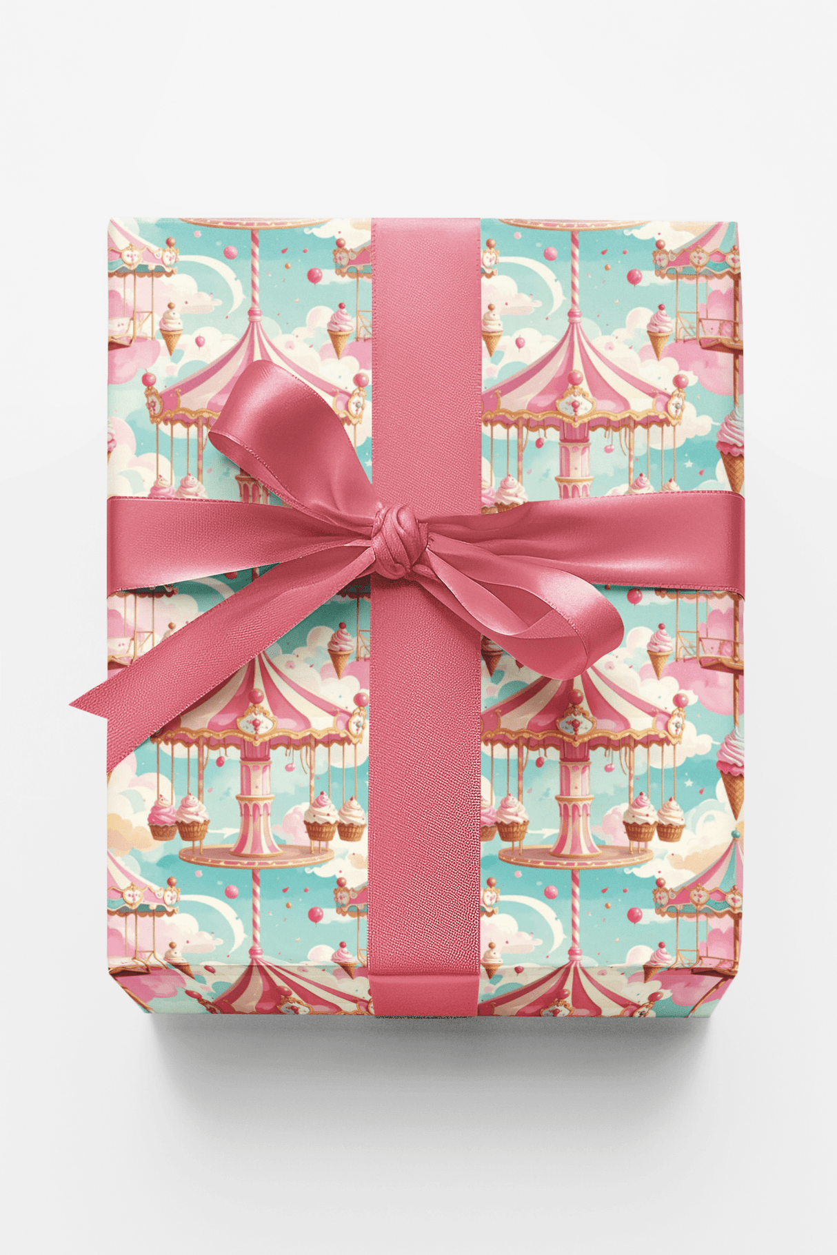 Ice Cream Carousel Wrapping Paper - London Penny Gift Wrap