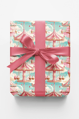 Ice Cream Carousel Wrapping Paper - London Penny Gift Wrap