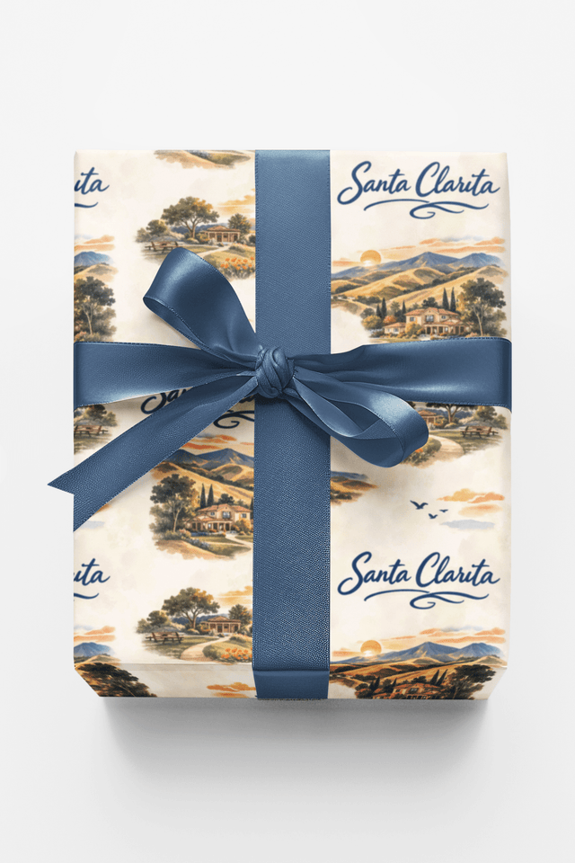 Santa Clarita Canyon Sunset - London Penny Gift Wrap