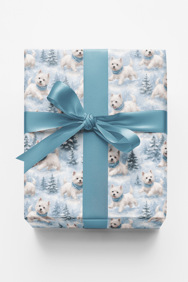 Westie Winter Wonderland - London Penny Gift Wrap