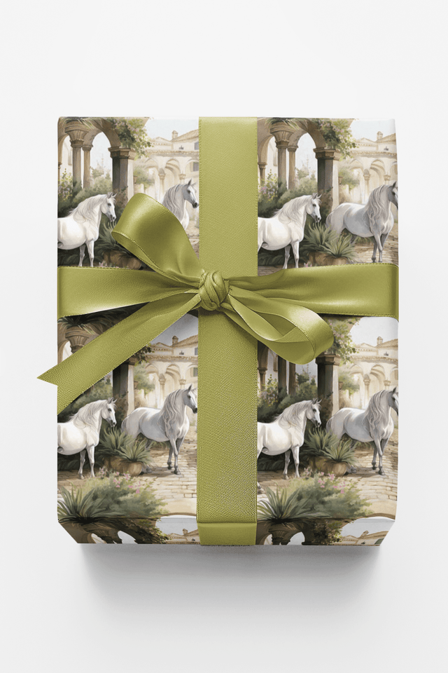 Courtyard Levade Lipizzaner - London Penny Gift Wrap