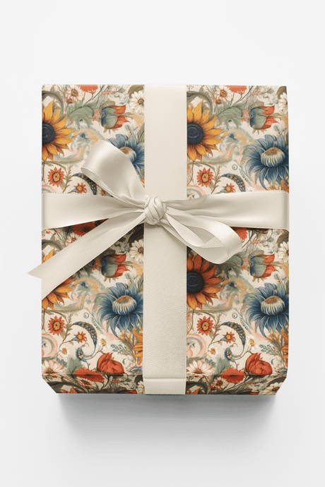 Rustic Prairie Blooms - London Penny Gift Wrap