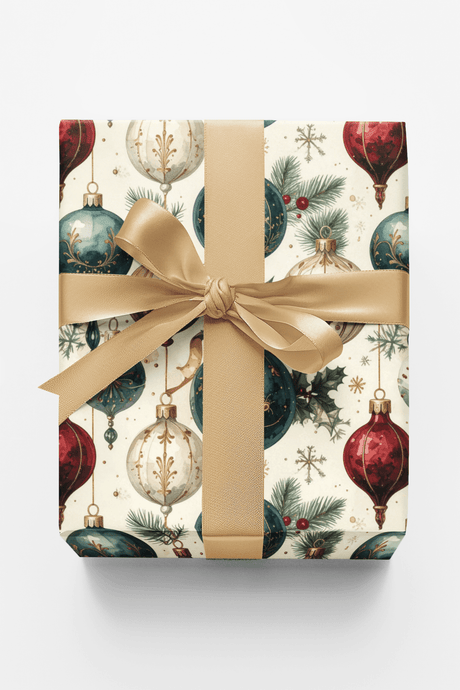 LIMITED TIME | Glass Ornament Archives Wrapping Paper - London Penny Gift Wrap