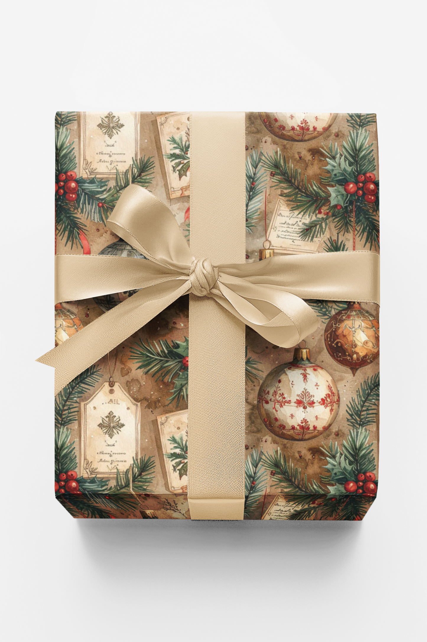 LIMITED TIME | Vintage Ornament Registry Wrapping Paper