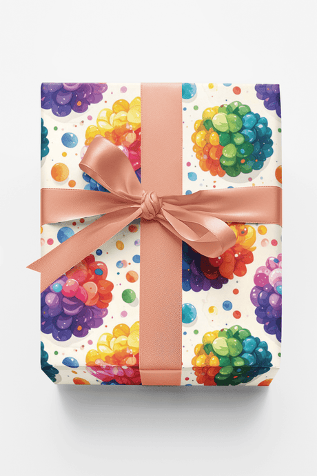 Balloon Confetti Mix Wrapping Paper - London Penny Gift Wrap