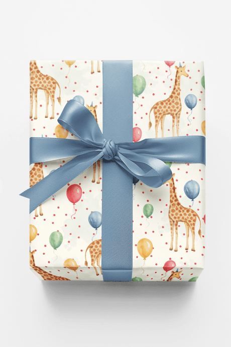 Giraffe Balloon Bash - London Penny Gift Wrap