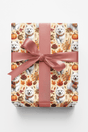 Autumn Harvest Samoyeds Wrapping Paper - London Penny Gift Wrap