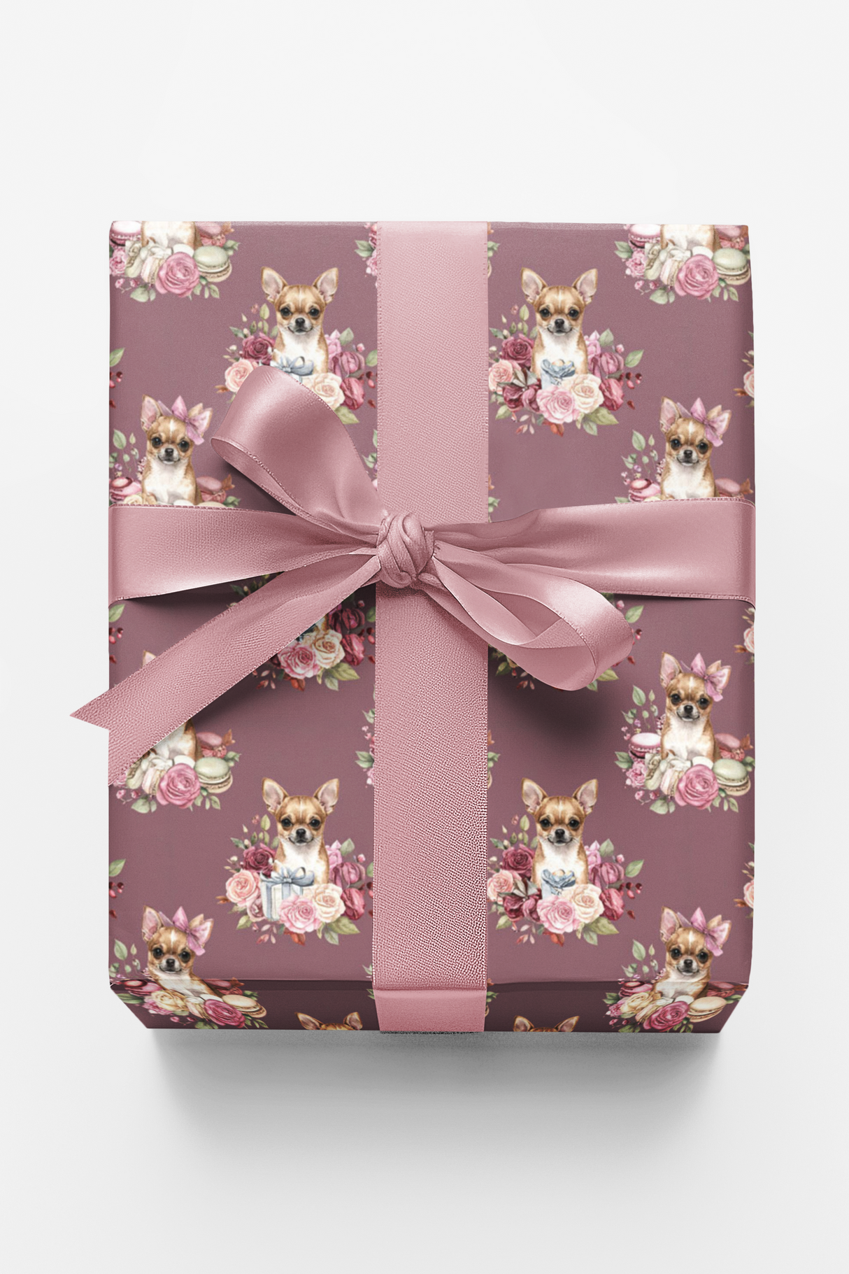 Parisian Chihuahua Birthday Wrapping Paper