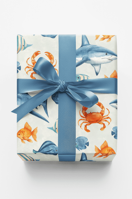 Ocean Whimsy - London Penny Gift Wrap