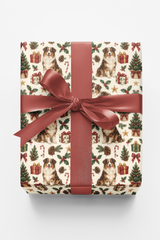 Australian Sheperd Santa's Workshop Wrapping Paper