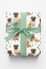 Gentle Giant Portraits (English Mastiff) Glossy Wrapping Paper - London Penny Gift Wrap