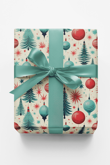Midmod Merriment - London Penny Gift Wrap