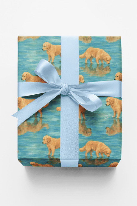 Retriever Reflections - London Penny Gift Wrap